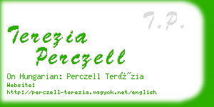 terezia perczell business card